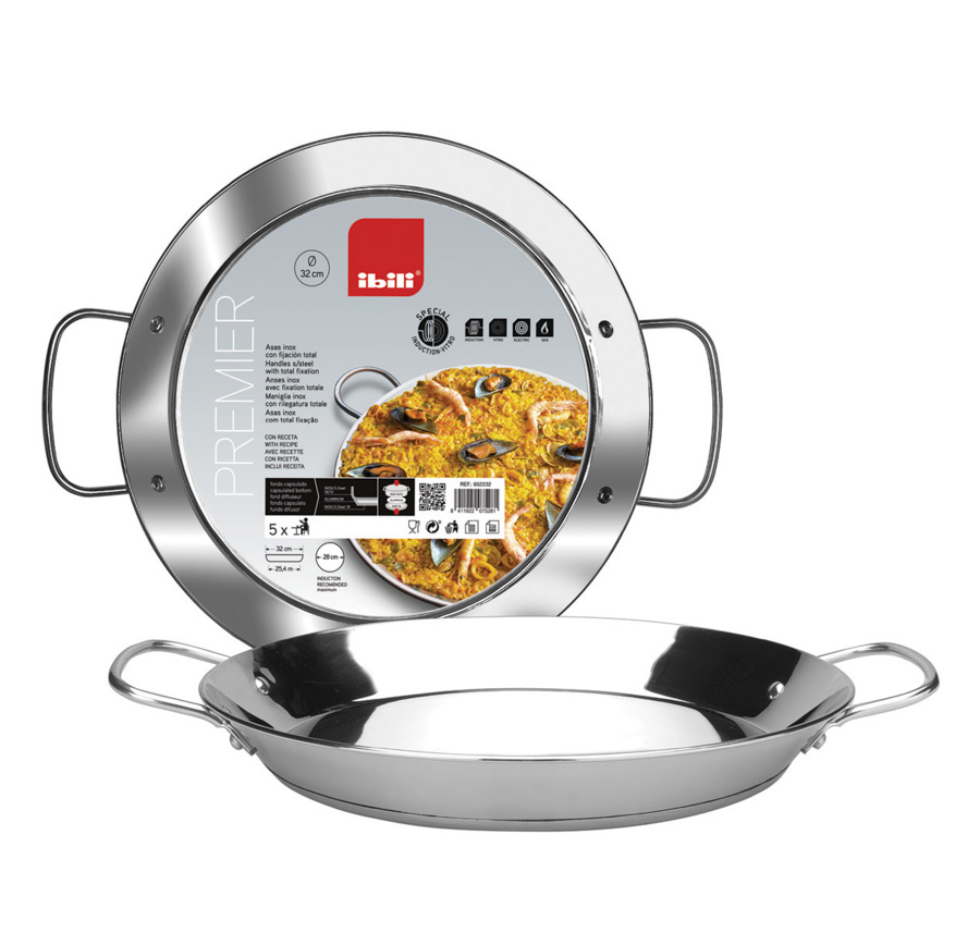 PLAT A PAELLA INOX PREMIER 40 CM